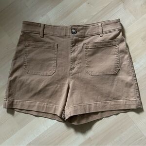 LOFT High Waist The Palmer Tan Shorts